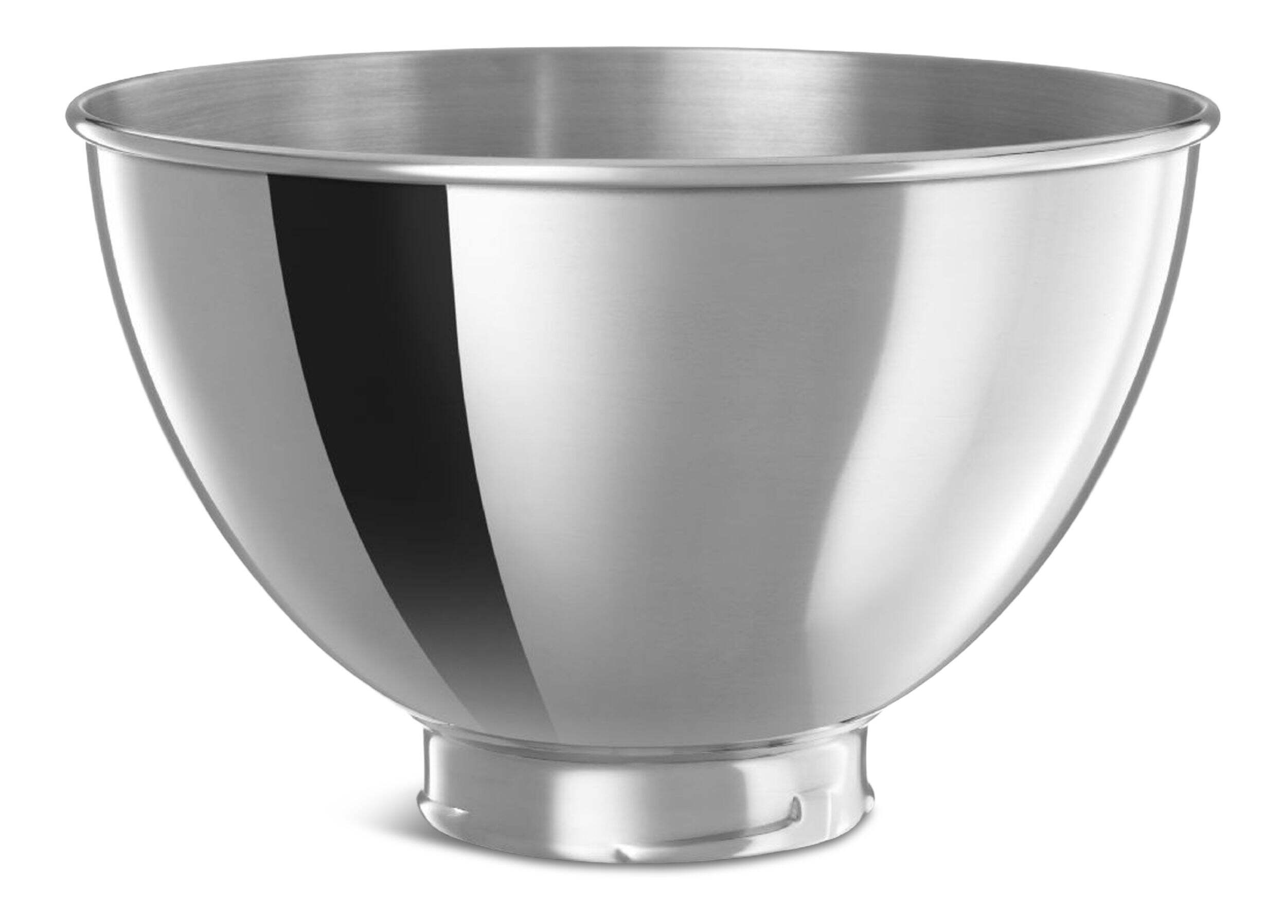 KitchenAid® 3 Quart Stainless Steel Stand Mixer Bowl Front_Elevated