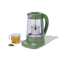 Vida by PADERNO Colour Series Electric Variable Temperature Steeping Kettle, Matcha, 1.7-L Front_Three_Fourths_Angled_Left
