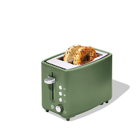 Vida by PADERNO Colour Series 2-Slice Toaster with 3 Settings, Matcha Front_Three_Fourths_Angled_Left