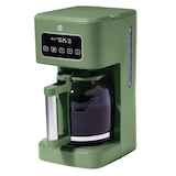 Vida by PADERNO Colour Series Programmable Coffee Maker with Auto Shut Off, Matcha, 14-Cup Front_Three_Fourths_Angled_Left