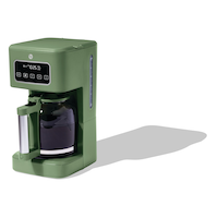 Vida by PADERNO Colour Series Programmable Coffee Maker with Auto Shut Off, Matcha, 14-Cup Front_Three_Fourths_Angled_Left