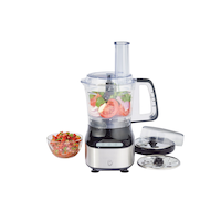 Vida by PADERNO Compact 3-Cup Mini Food Chopper with Storage Case, Silver Front_Elevated