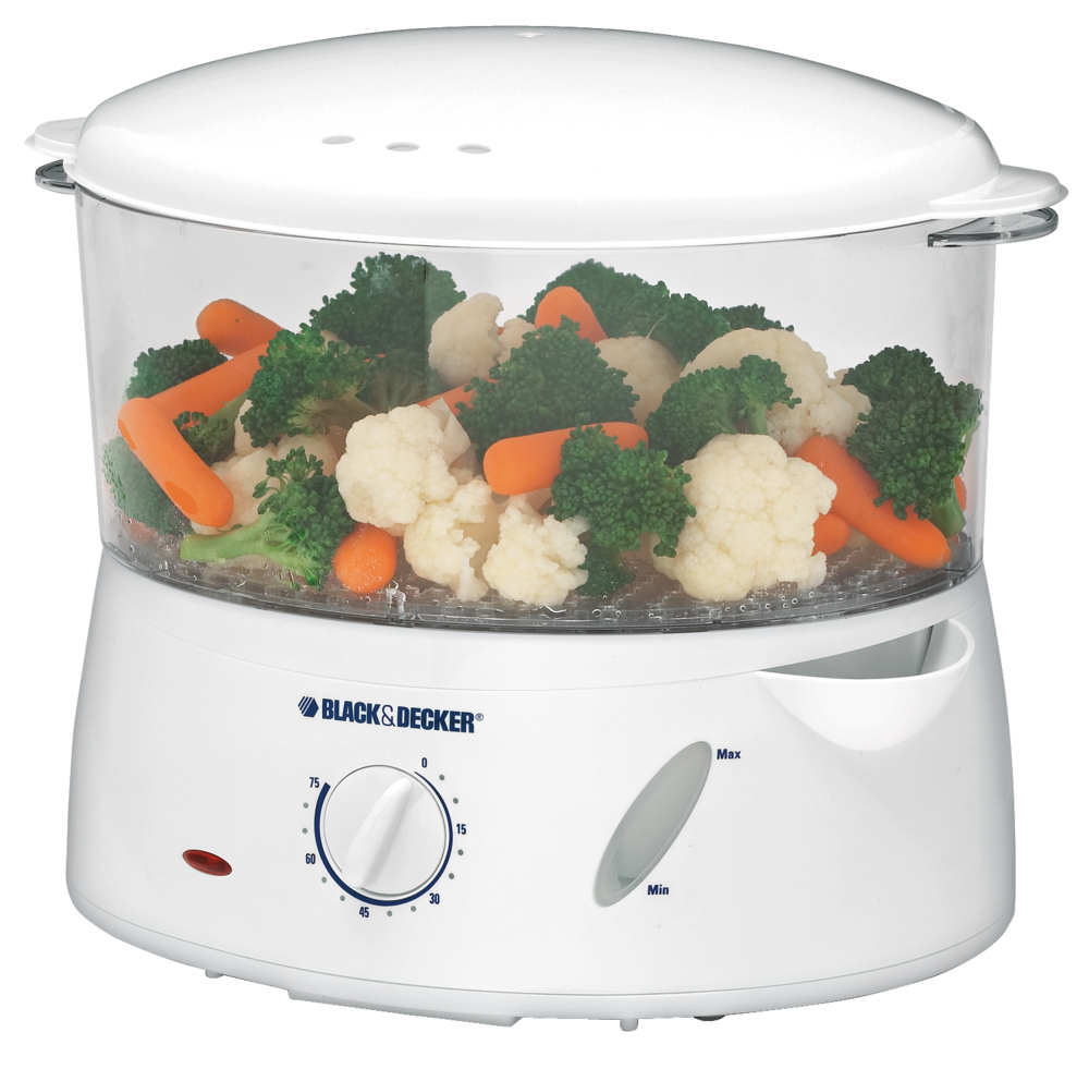 Black & Decker Food Steamer w/ Egg Holder, White, 5 Cups Canadian Tire