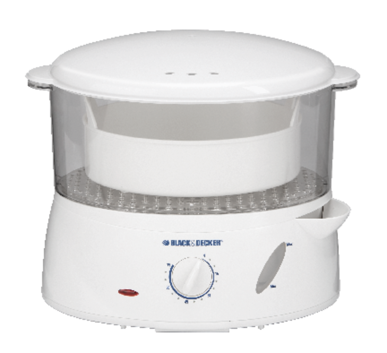 1-Tier Food Steamer (HS2241WD) - White, 4 Qt