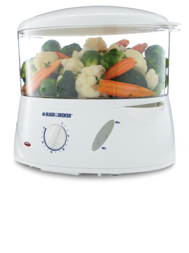 Black & Decker Food Steamer w/ Egg Holder, White, 5 Cups Canadian Tire