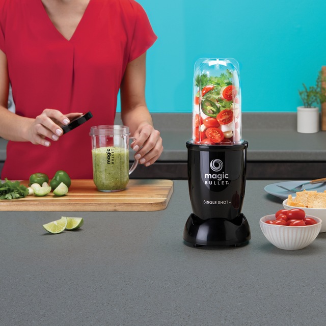 Magic Bullet Single Shot Blender BPAFree, Black, 300 to 550mL