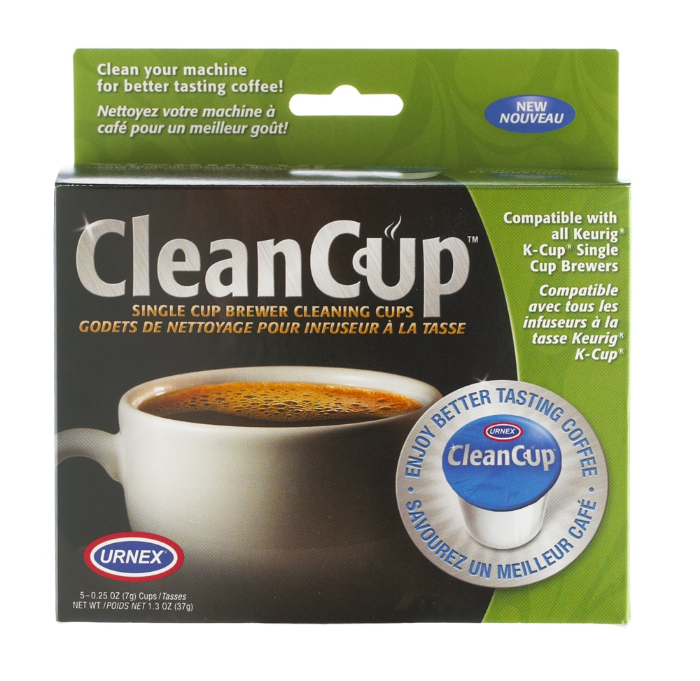 Urnex Clean Cup Coffee Cleaner For Single Brew Coffee Makers, 5pk