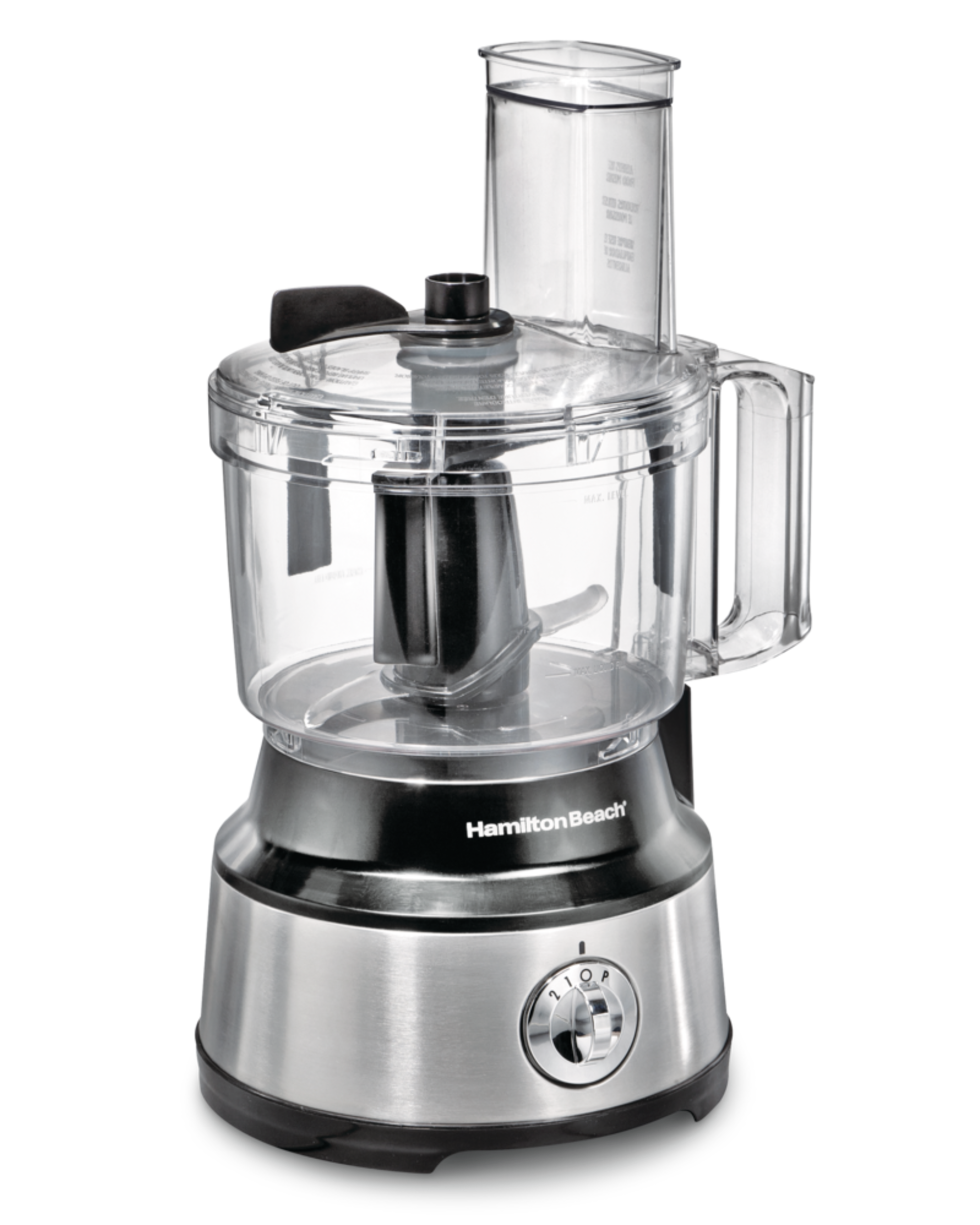 Hamilton Beach Compact Food Processor Black, 10 Cups Front_Angled_Right