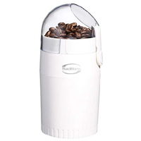 Simplicité Automatic Coffee Grinder/Spice Grinder, White, 12 Cups Front_Flat