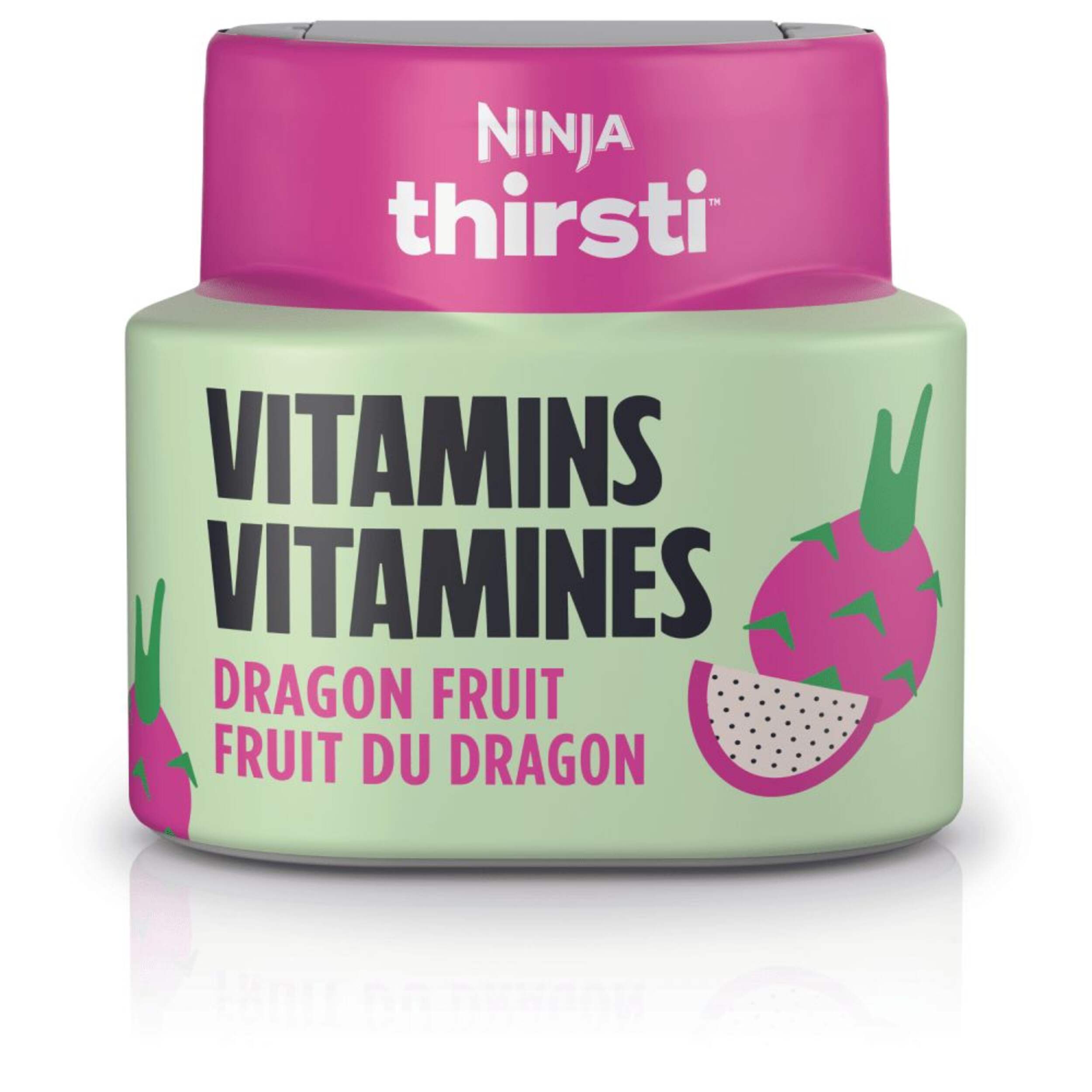 Ninja Thirsti™ Vitamins Dragon Fruit Flavoured Water Drops, 60-mL Front_Flat
