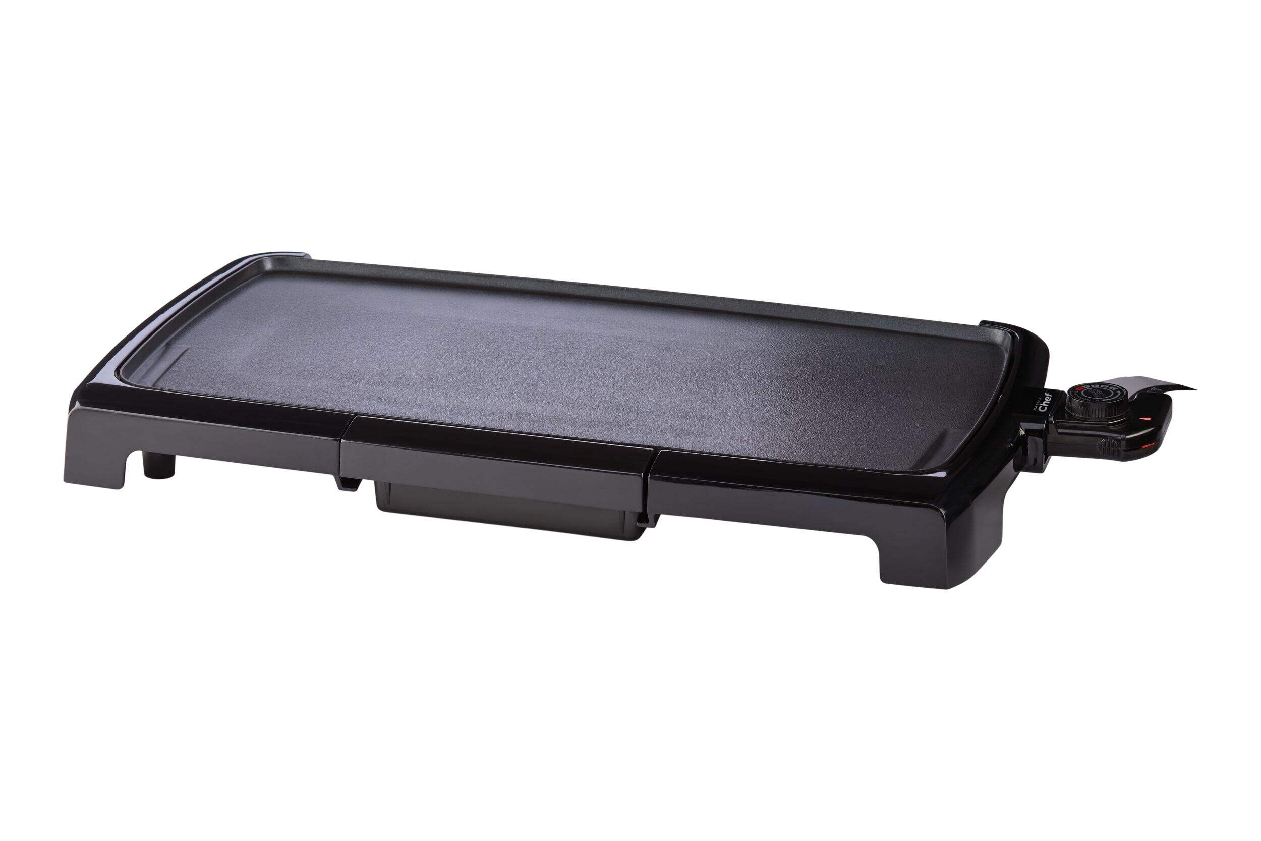 MasterChef Griddle with Thermostat Control, 10-in x 20-in Front_Angled_Left