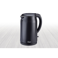 MasterChef Double Wall Kettle with Push Button Lid, 1.7-L