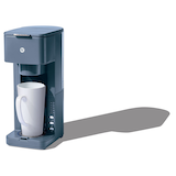 Vida K-Cup Single Serve Coffee Maker, Adjustable, Bluefin Front_Three_Fourths_Angled_Left
