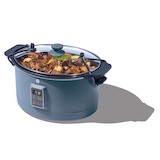 Mijoteuse Vida avec panneau de commande numérique, gris de mer, 6 pintes Front_Angled_Left