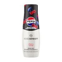 SodaStream Pepsi Cherry Zero Sugar Syrup Drink Mix, 440-mL Front_Flat