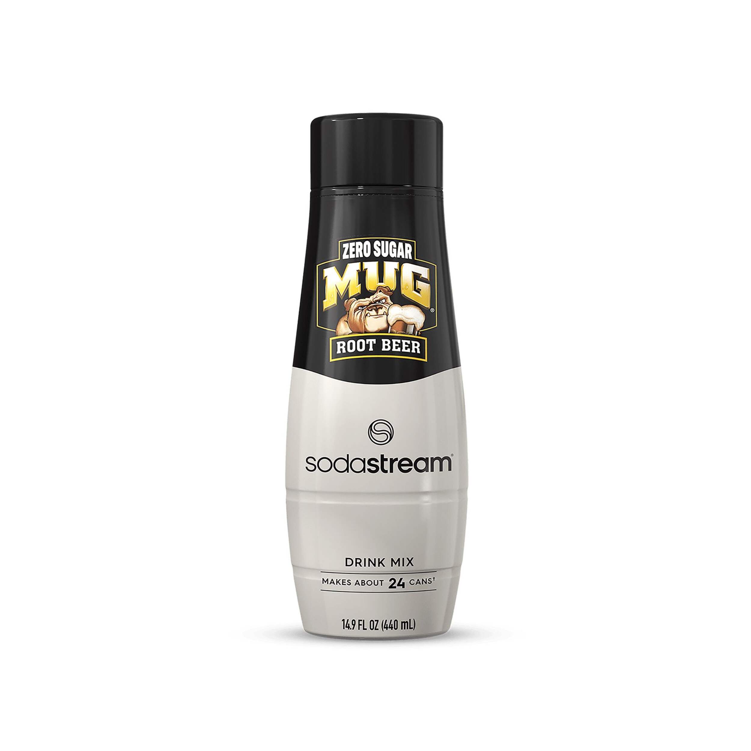 SodaStream Mug Root Beer Zero Syrup Drink Mix, 440-mL Front_Flat