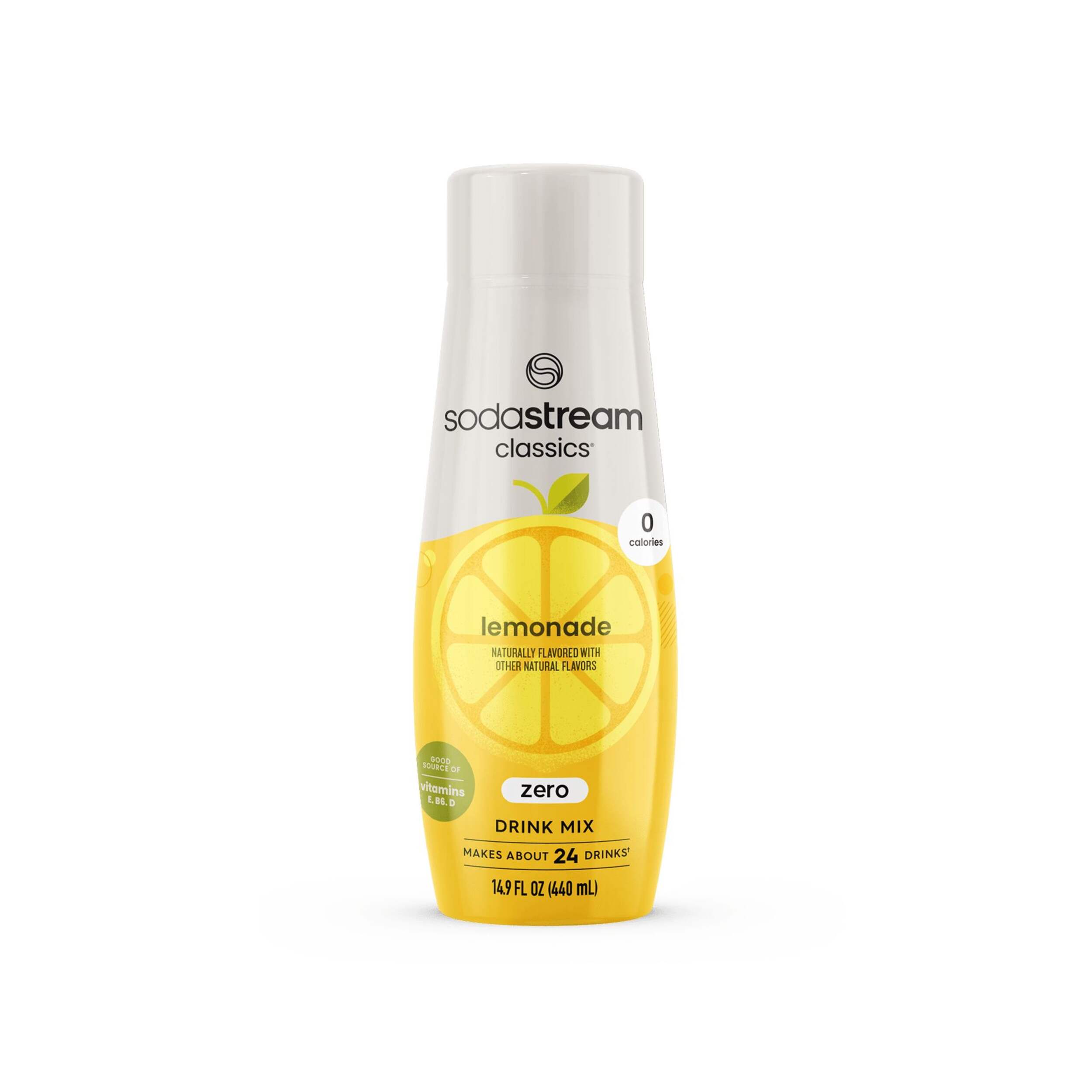 SodaStream Classics Lemonade Zero Sugar Syrup Drink Mix, 440-mL Front_Flat