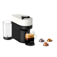 Nespresso Vertuo POP+ Coffee & Espresso Machine by Breville, Coconut White Front_Angled_Right