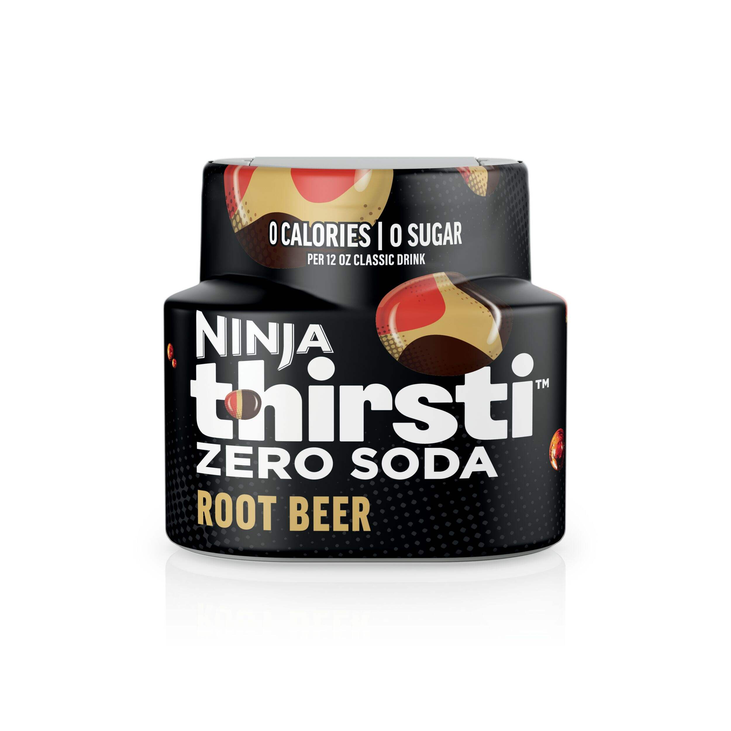 Ninja Thirsti Zero Soda Root Beer Flavoured Water Drops Front_Flat