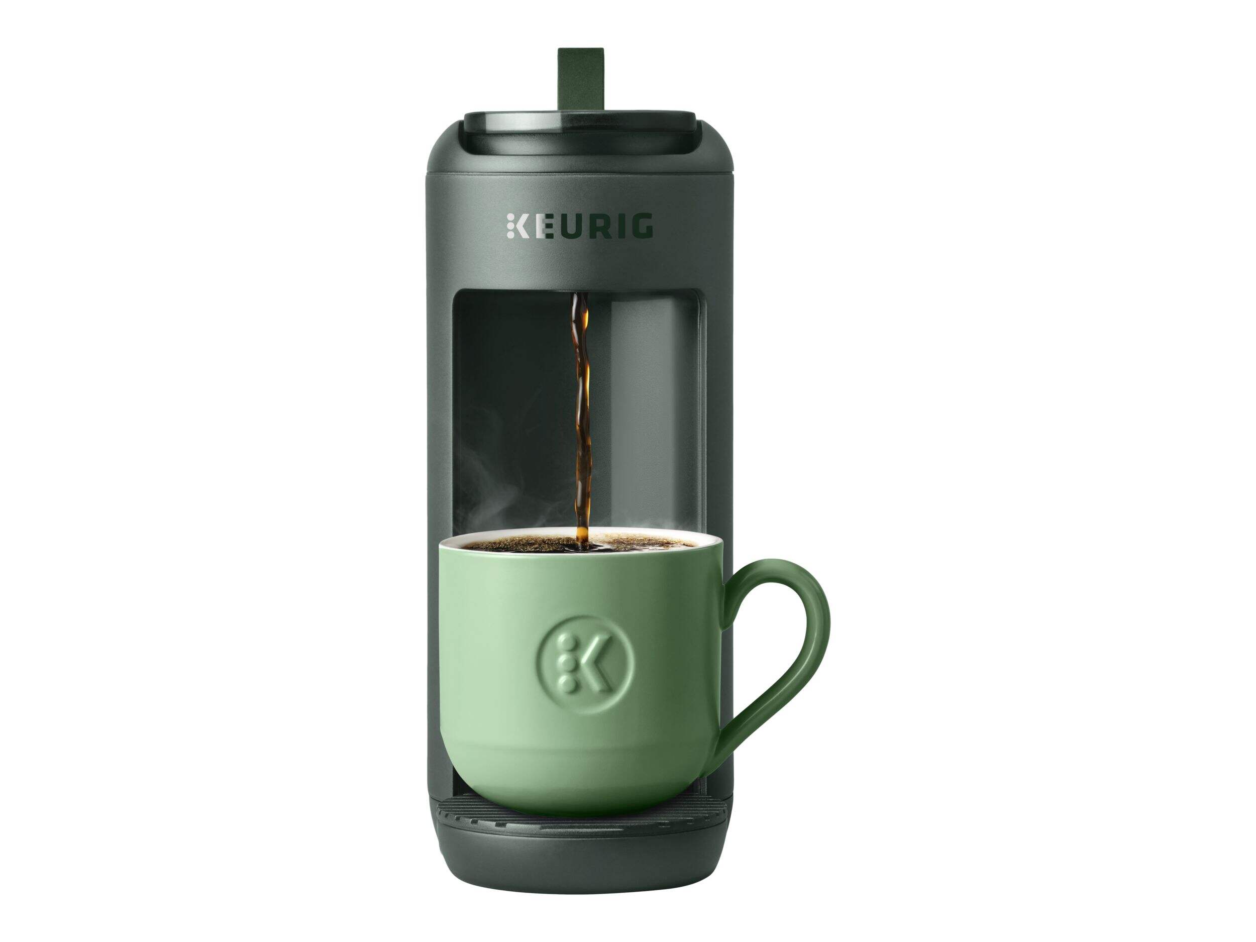 Keurig® K-Mini Mate™ Single Serve K-Cup Pod Coffee Maker, Glamping Green Front_Flat
