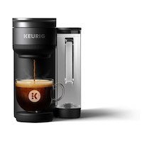 Keurig K-Crema Single Serve Coffee Maker, Black Front_Flat