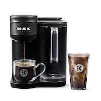 Keurig K-Crema Single Serve Coffee Maker, Black Front_Flat
