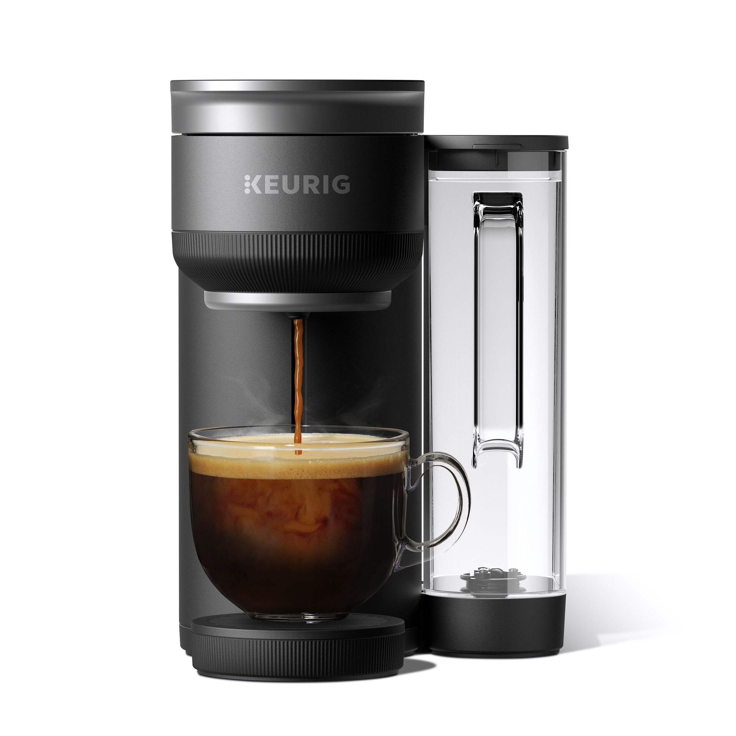 Keurig K-Crema Black Single Serve Coffee Maker with Removable Drip Tray Front_Flat