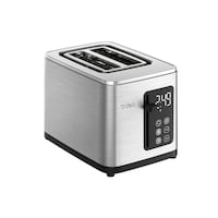 T-fal 2-Slice Stainless Steel Digital Toaster, Extra wide slots, 7 Browning levels Front_Three_Fourths_Angled_Right
