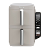 Ninja Dual Stacked Space-Saving Air Fryer, Sandstone Front_Flat