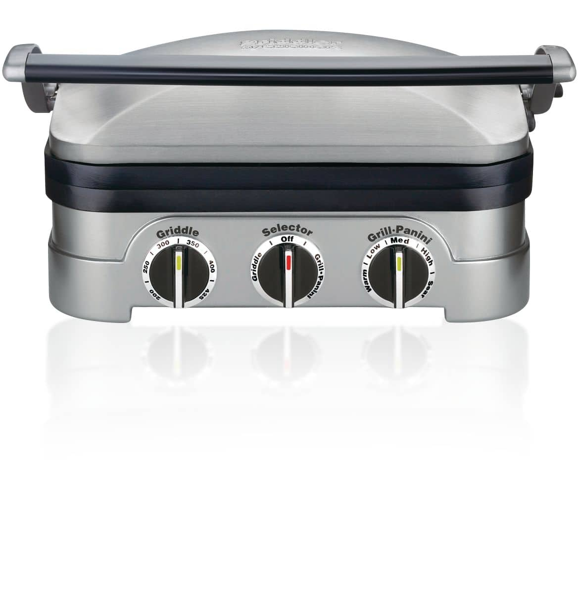 Cuisinart® Griddler 5-in-1, Non-Stick Panini Grill Press/Sandwich Maker,  Stainless Steel