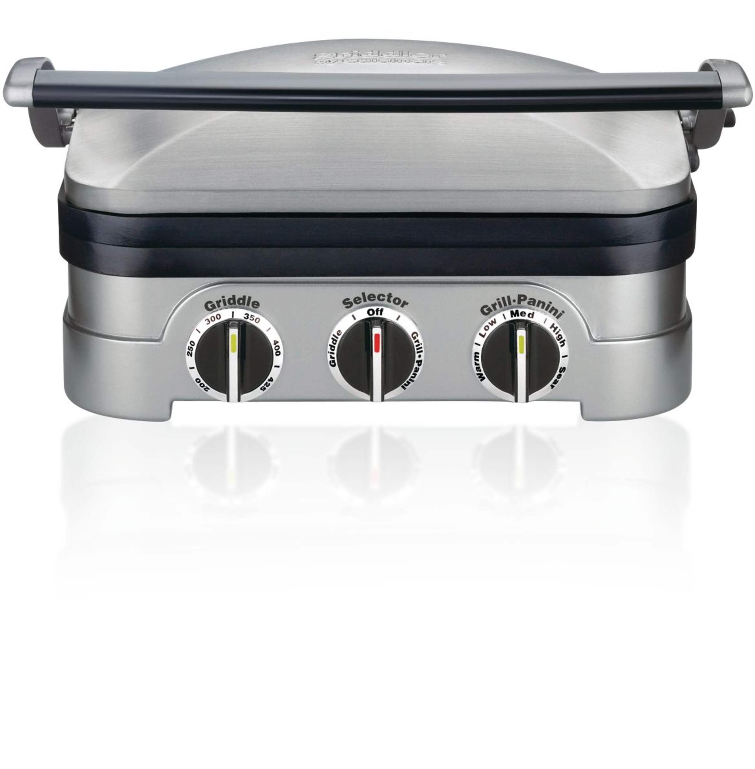 Presse à panini/grille-sandwich antiadhésif CuisinartMD Griddler 5-en-1, acier inoxydable Front_Elevated