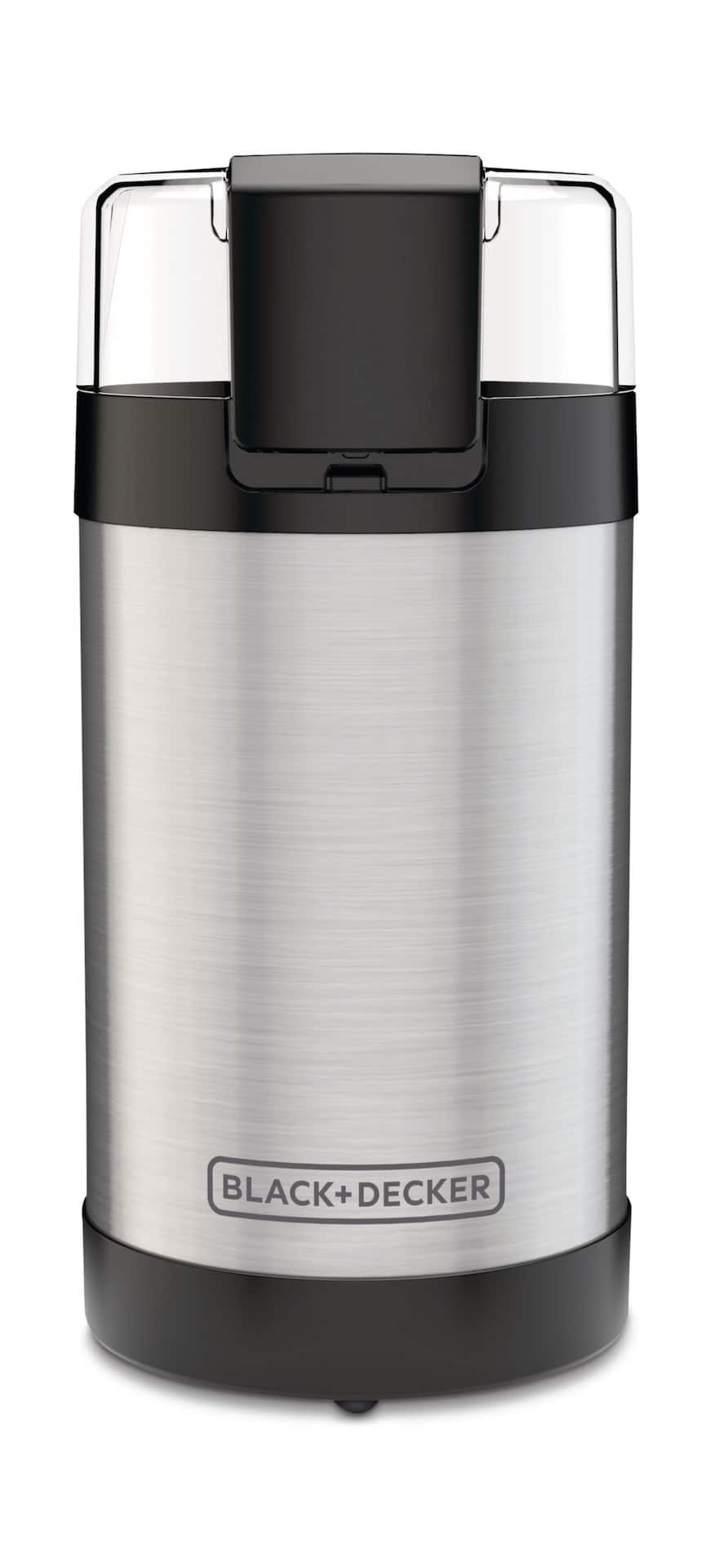 Black Decker Easy One Touch Coffee Grinder Spice Grinder Stainless Steel 12 cup