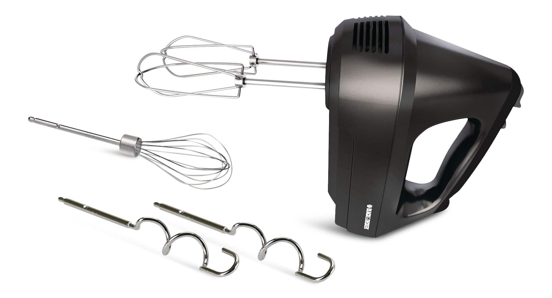 Black Decker 6 Speeds Hand Mixer w Storage Case Black