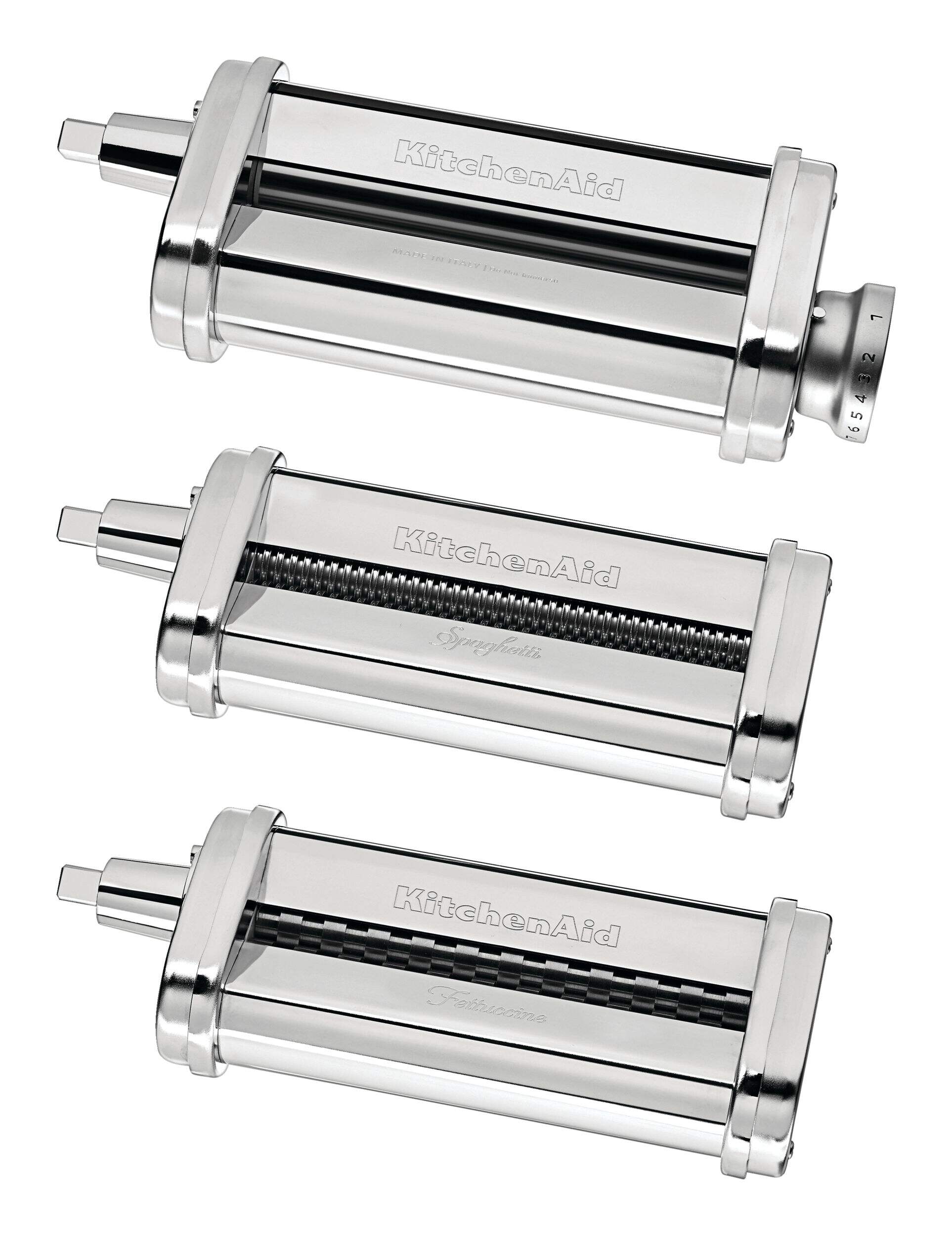 KitchenAid® 3-Piece Pasta Roller & Cutter Attachment Set Front_Angled_Left