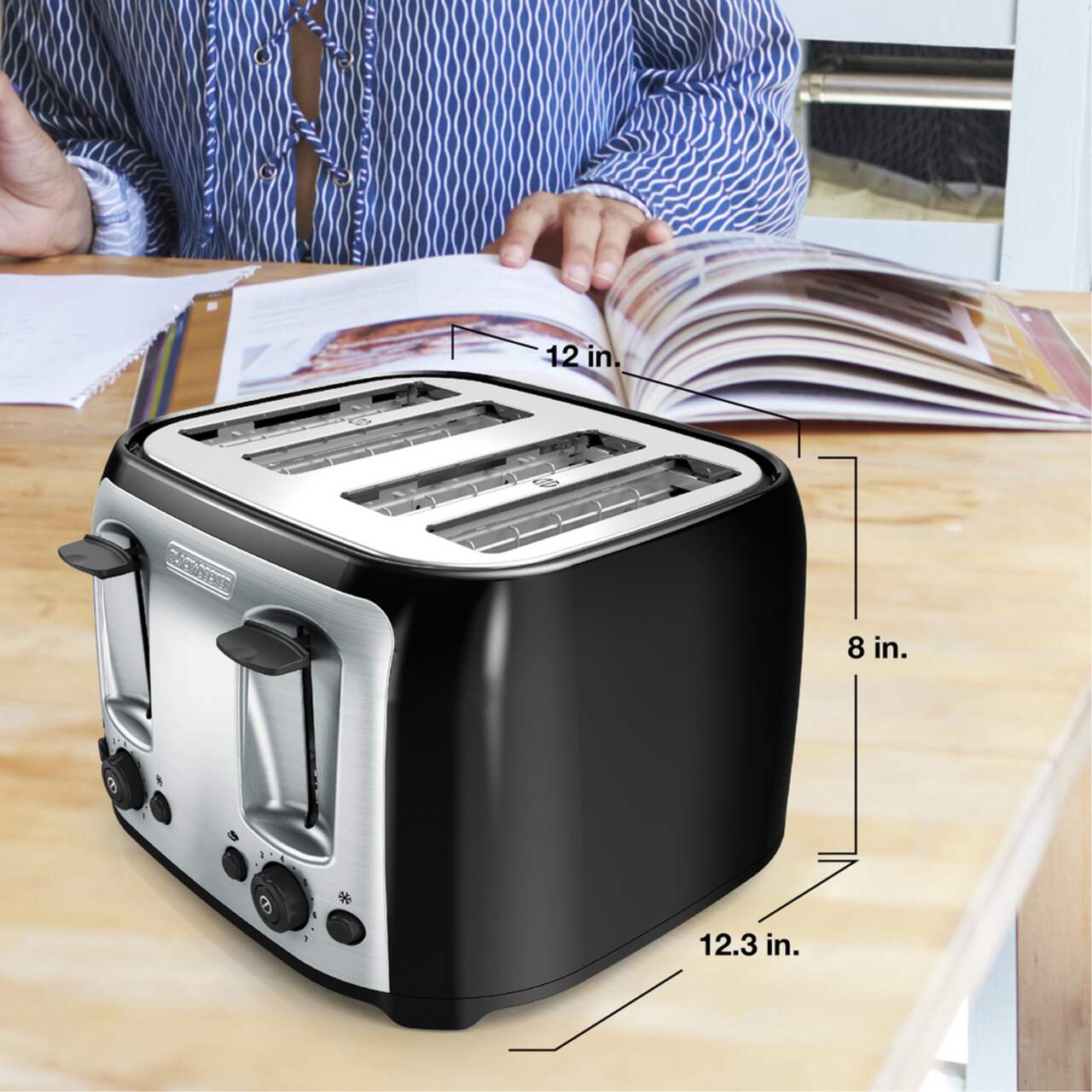 Best Deal in Canada  Black Decker Tr1478bd 4 Slice Toaster-Black TR1478BD  - Canada's best deals on Electronics, TVs, Unlocked Cell Phones, Macbooks,  Laptops, Kitchen Appliances, Toys, Bed and Bathroom products, Heaters