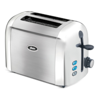 Oster Stainless Steel Toaster, 2-slice Front_Three_Fourths_Angled_Right