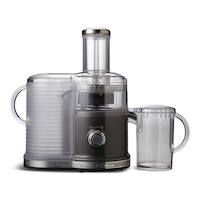 KitchenAid juicer with External Pulp Control Liquid Graphite Front_Flat