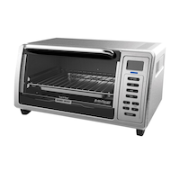 Black & Decker Kitchen Tools Digital Toaster Oven, 4-slice Front_Angled_Left