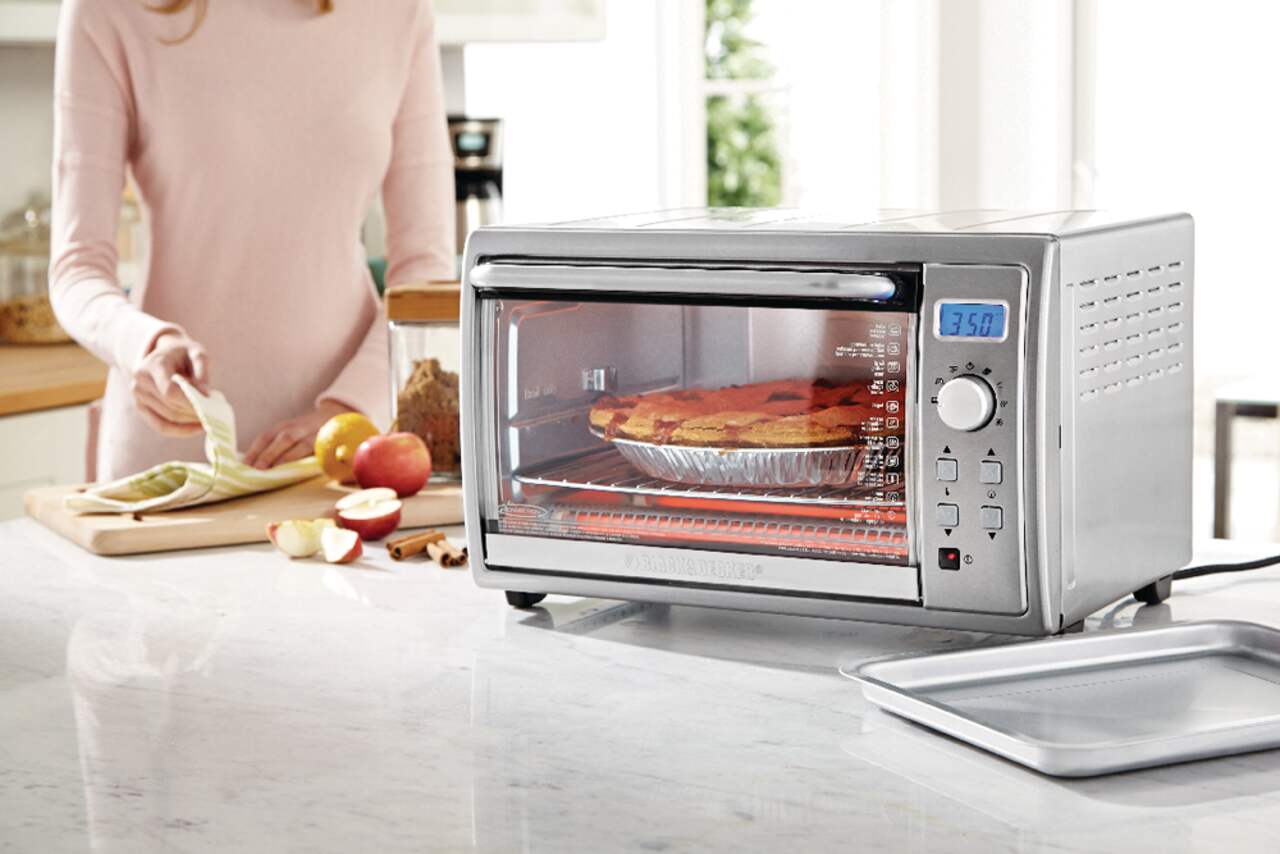 Black Decker Digital Convection Toaster Oven w Rotisserie