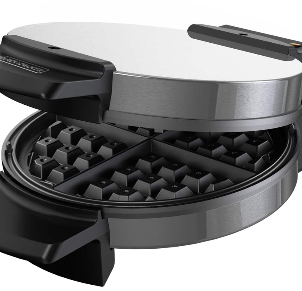 black and decker waffle maker time