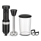 KitchenAid® KHBV53BM Variable Speed Corded Hand Blender with Blending Jar, Black Matte Front_Elevated