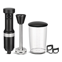 KitchenAid® KHBV53BM Variable Speed Corded Hand Blender with Blending Jar, Black Matte Front_Elevated