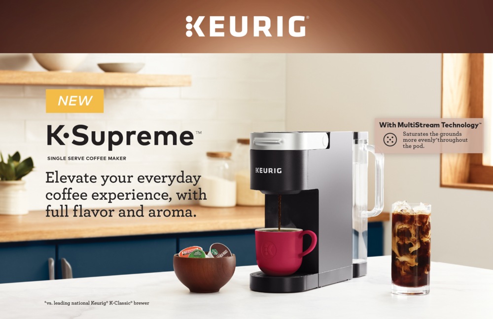 Keurig® KSupreme Single Serve Coffee Maker, Black Canadian Tire