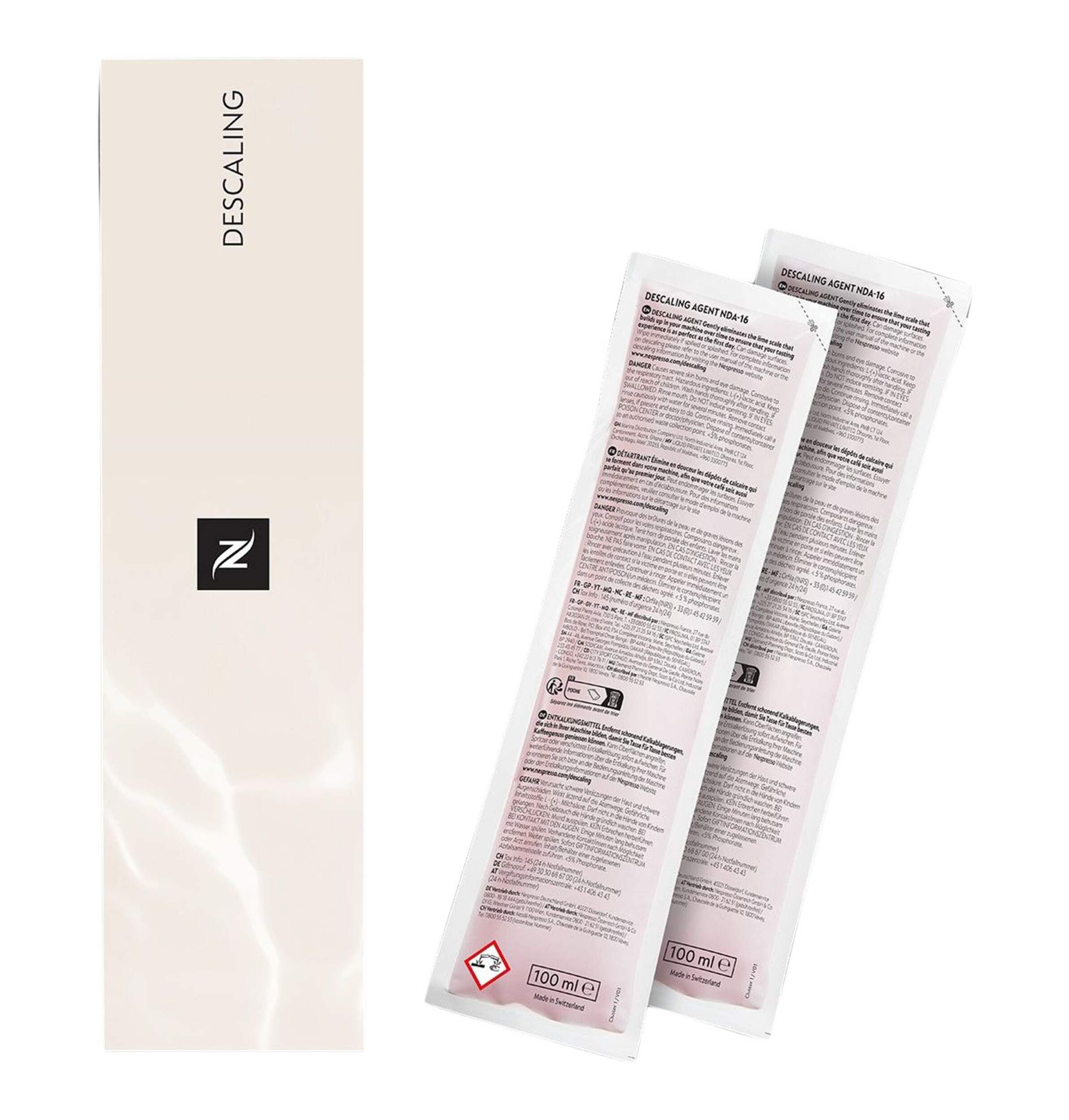 Nespresso Descaling Kit for Original and Vertuo Models Overhead_Flat