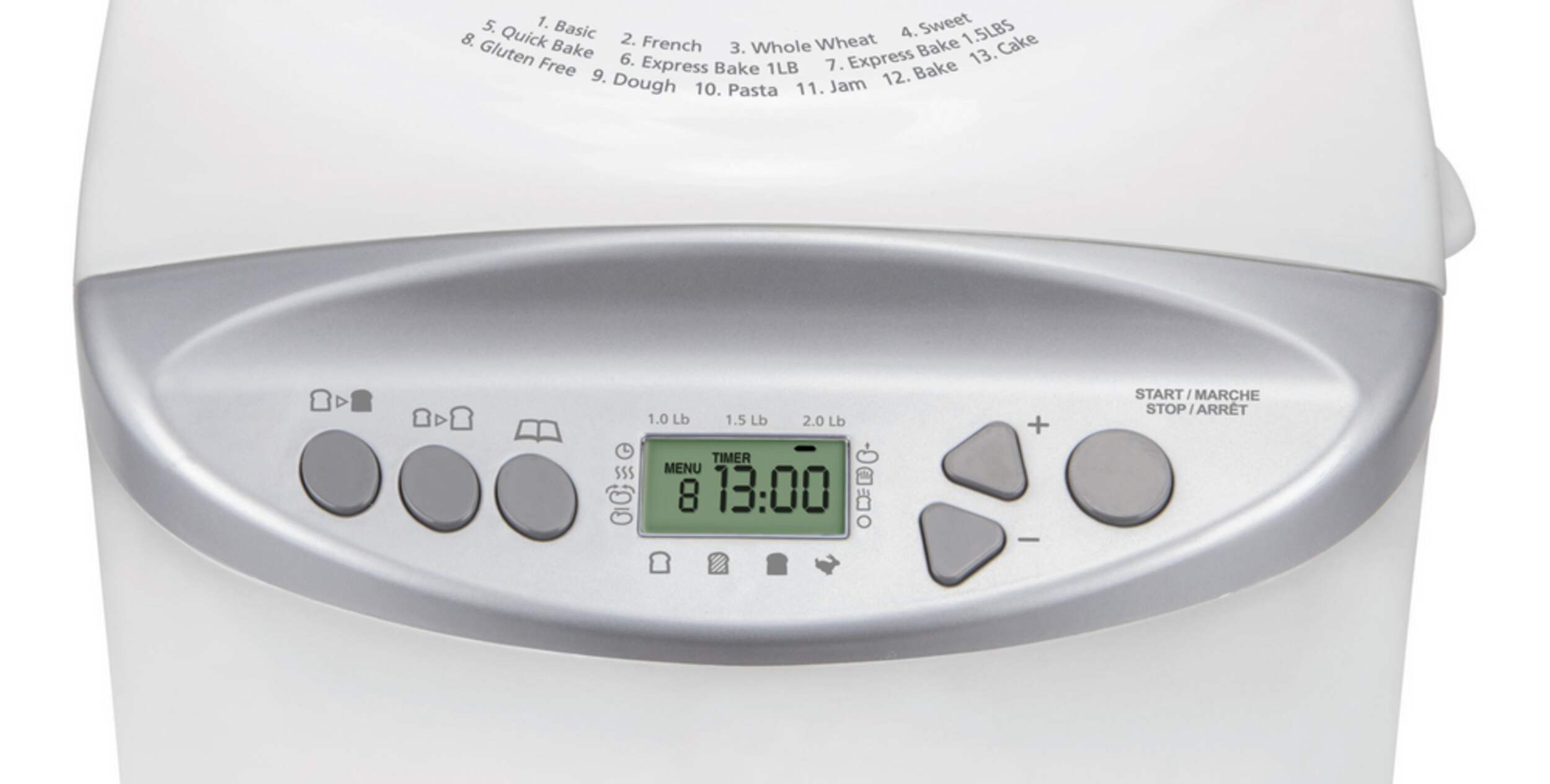 Sunbeam Bread Maker w/ 13 Digital Functions, White, 2lb Canadian Tire