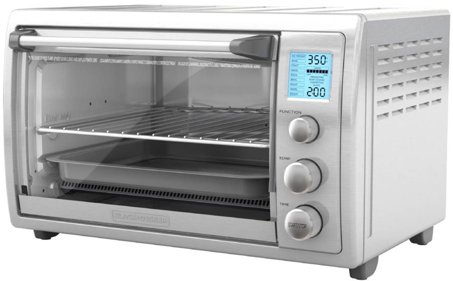Black & Decker Digital No Preheat Convection Toaster Oven w/ 9