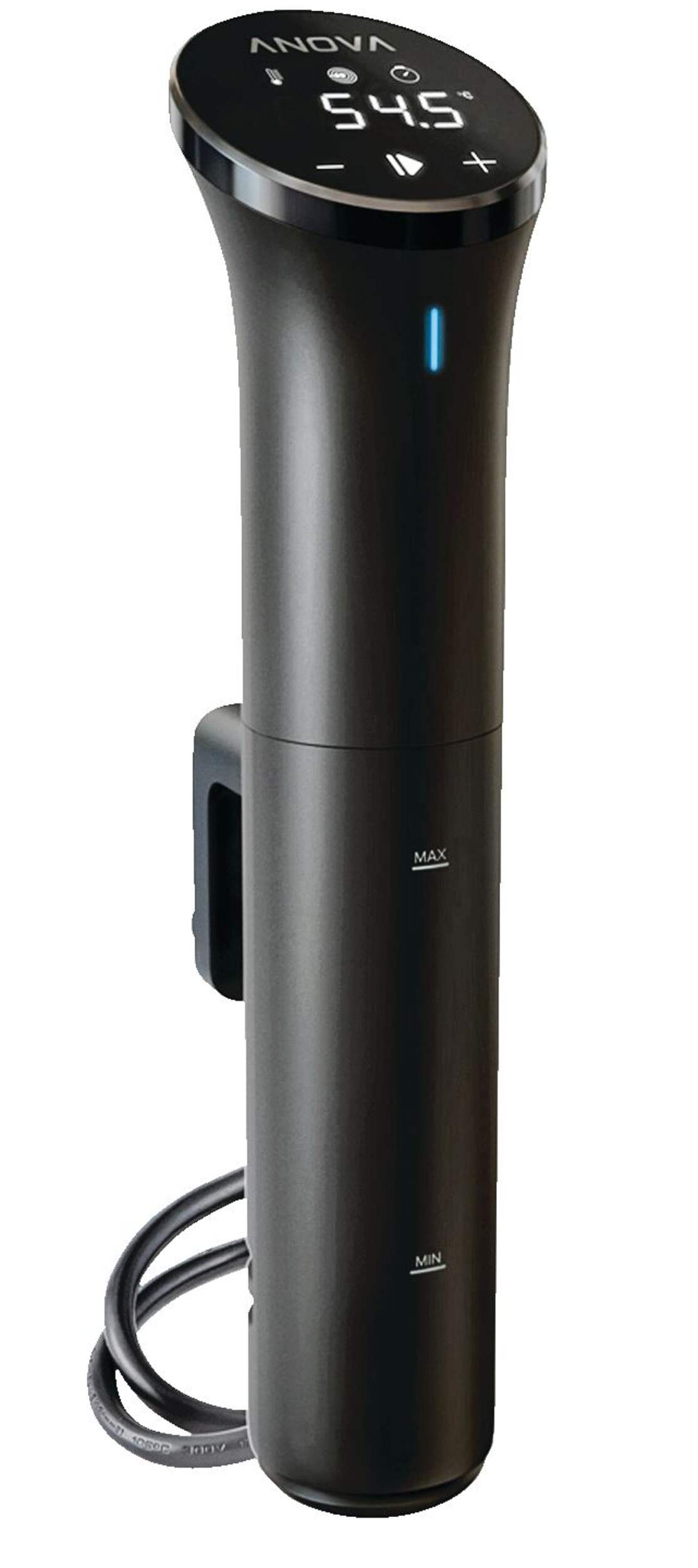 Anova Culinary Bluetooth Connected Sous Vide Precision Cooker Nano/Food Dehydrator, Black Front_Angled_Right