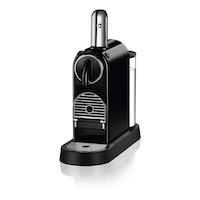Nespresso CitiZ Coffee Machine by DeLonghi, Black Front_Angled_Left