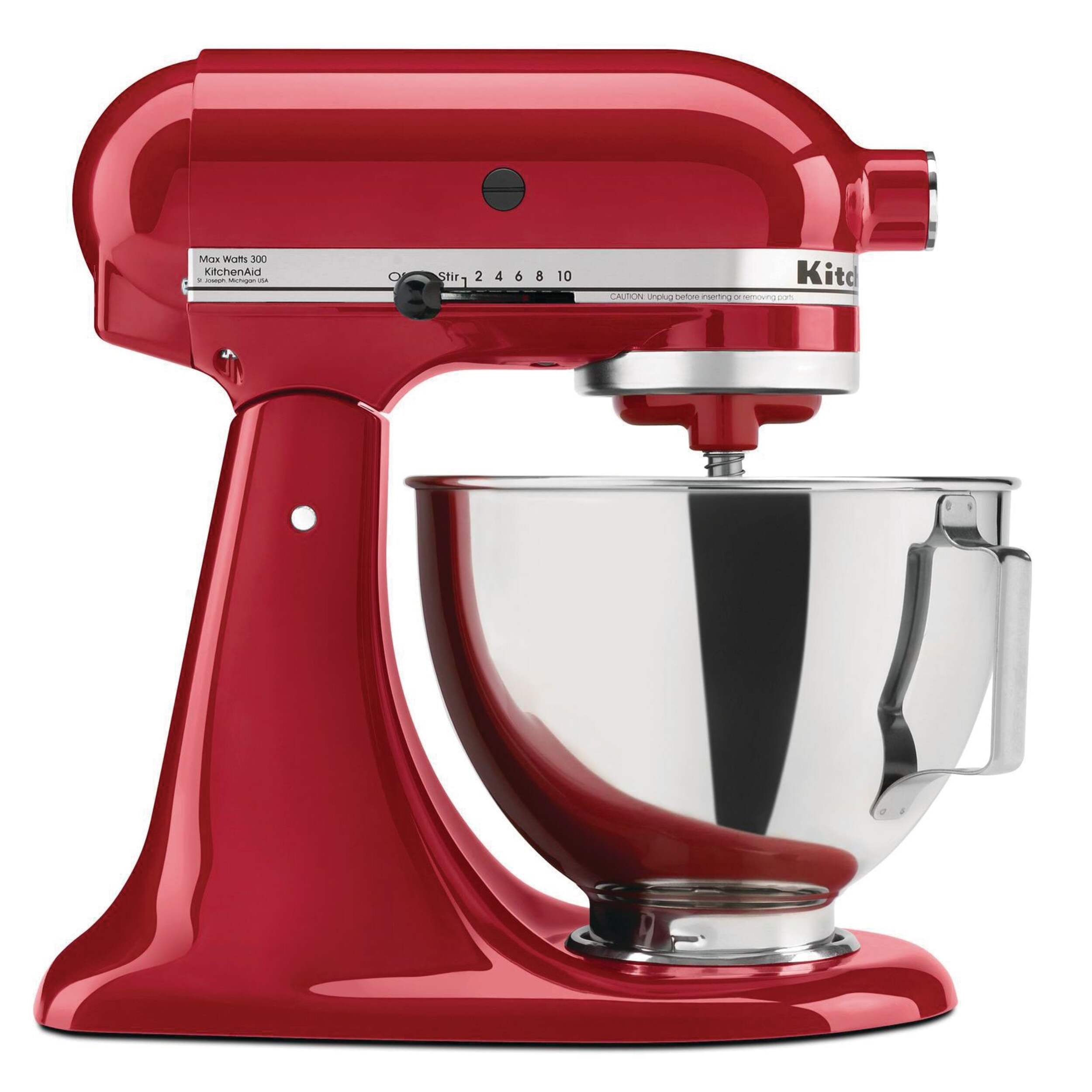 KitchenAid® 4.5 Quart Tilt-Head Stand Mixer with 10 Speeds, Empire Red Side_Right