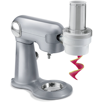 Cuisinart® Precision Master™ Spiralizer/Slicer Stand Mixer Attachment, White Front_Angled_Right